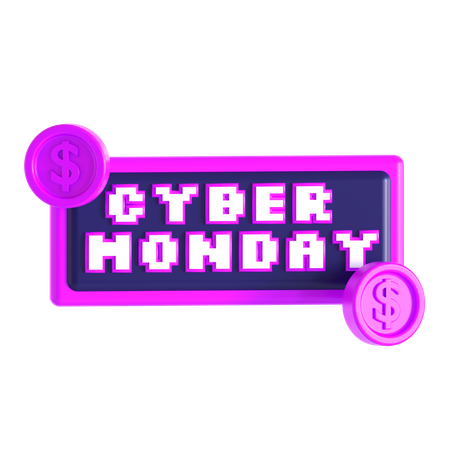 Cyber Monday Offer  3D Icon