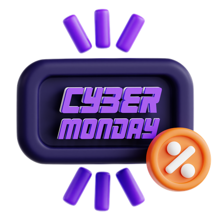 Cyber Monday Offer  3D Icon