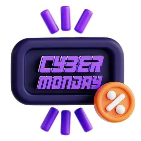 Cyber Monday Offer  3D Icon