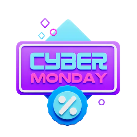 Cyber Monday Rabatt  3D Icon
