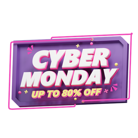 Cyber Monday sale  3D Icon