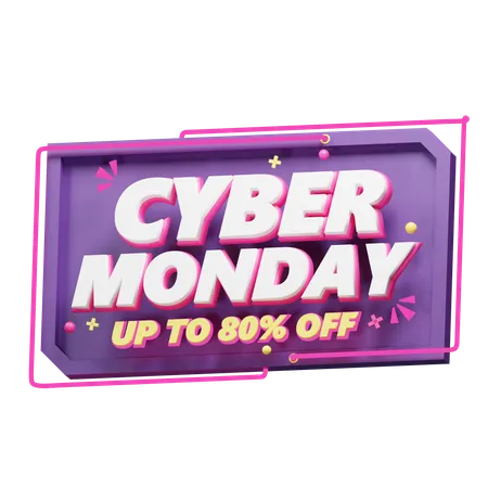 Cyber Monday sale  3D Icon