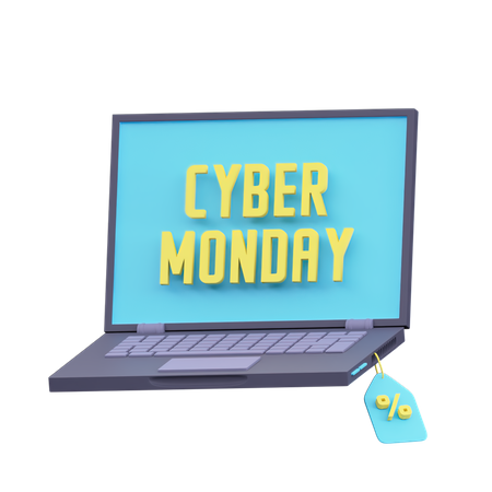 Cyber Monday Sale  3D Icon