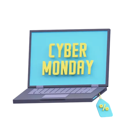 Cyber Monday Sale  3D Icon