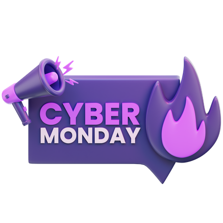 Cyber Monday Sale  3D Icon
