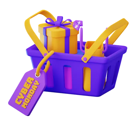 Cyber Monday Shopping  3D Icon