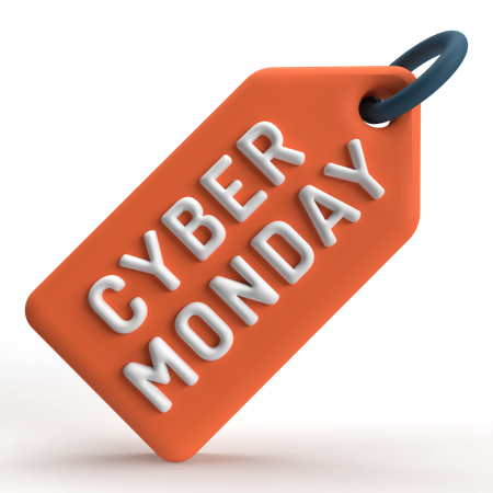 Cyber Monday Tag  3D Icon