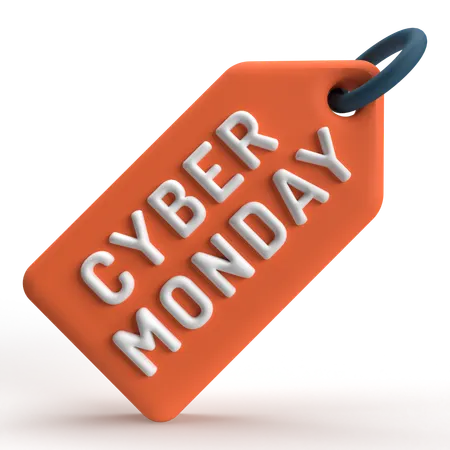 Cyber Monday Tag  3D Icon