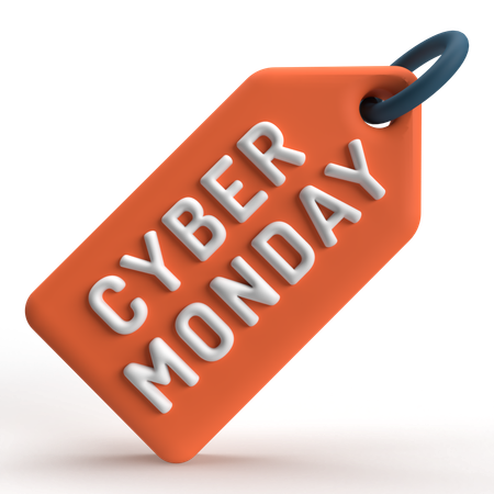 Cyber Monday Tag  3D Icon