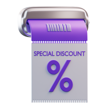 Cyber Monday Voucher Discount  3D Icon