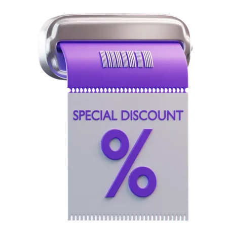 Cyber Monday Voucher Discount  3D Icon