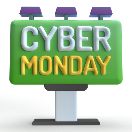 Cyber Montag  3D Icon