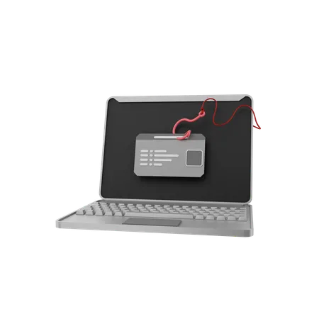 Cyber Phishing  3D Icon