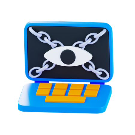 Cyber pirate informatique  3D Icon