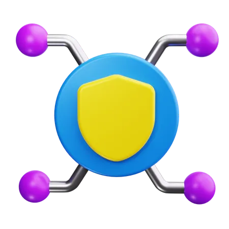 La cyber-sécurité  3D Icon