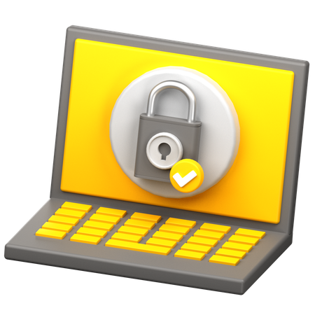 La cyber-sécurité  3D Icon