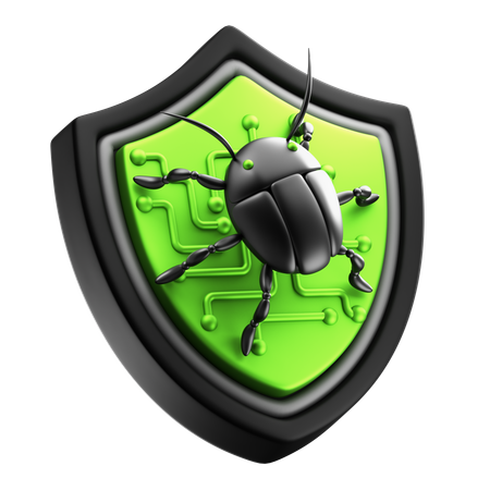 La cyber-sécurité  3D Icon