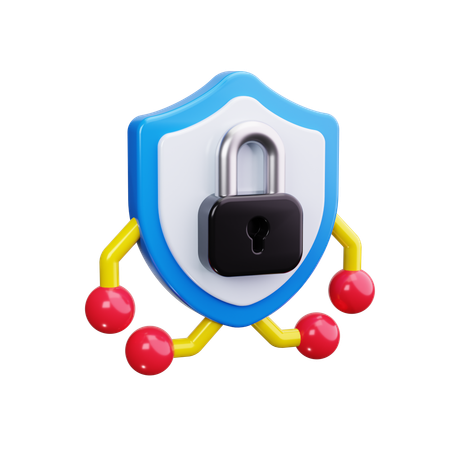 La cyber-sécurité  3D Icon