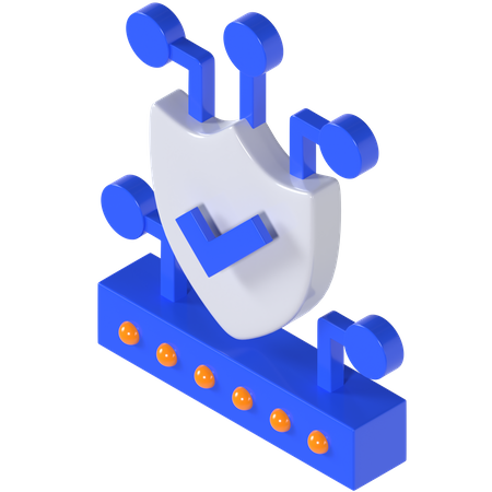 La cyber-sécurité  3D Illustration