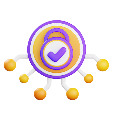 La cyber-sécurité  3D Icon
