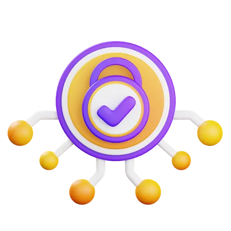 La cyber-sécurité  3D Icon