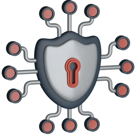 Cyber Security  3D Icon