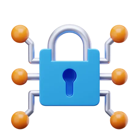 Cyber Security  3D Icon