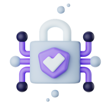 Cyber Security  3D Icon