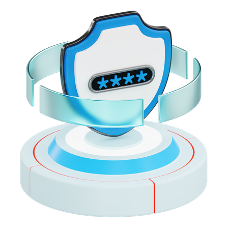 Cyber Security  3D Icon