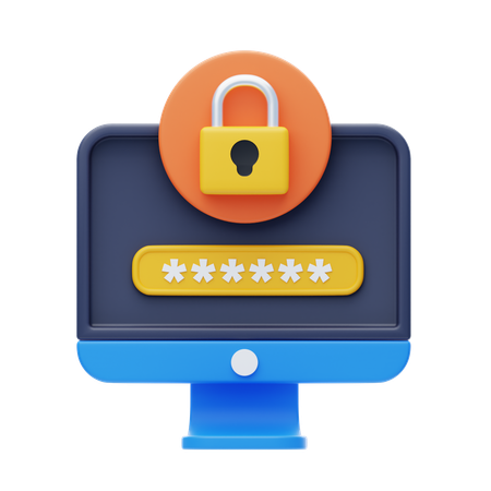 Cyber Security  3D Icon