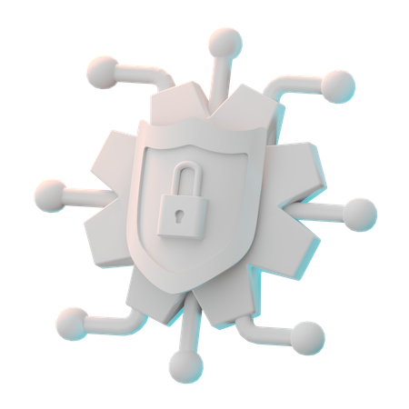 Cyber Security  3D Icon