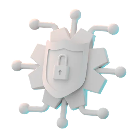 Cyber Security  3D Icon