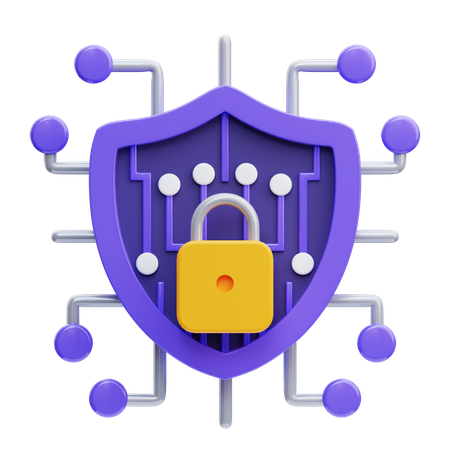 Cyber Security  3D Icon