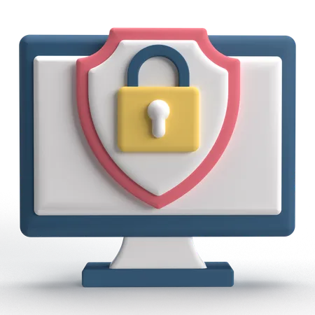 Cyber Security  3D Icon