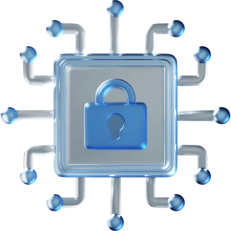 Cyber Security  3D Icon