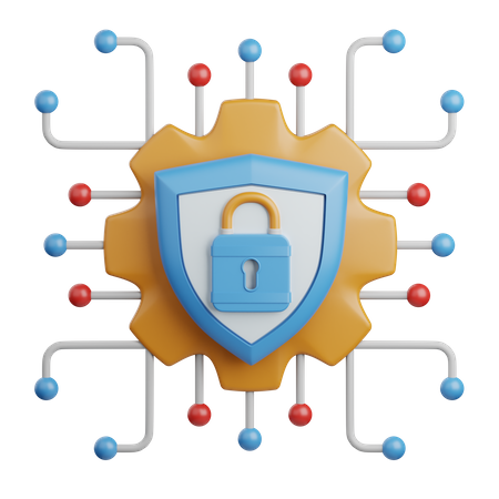 Cyber Security  3D Icon