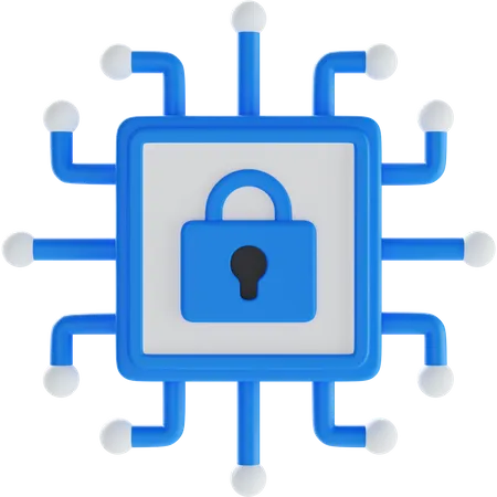 Cyber Security  3D Icon