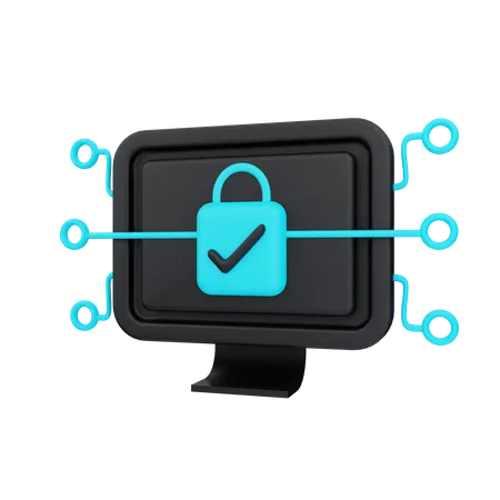 Cyber Security  3D Icon