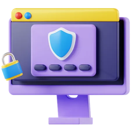 Cyber Security  3D Icon