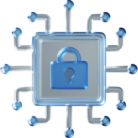 Cyber Security  3D Icon