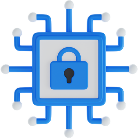 Cyber Security  3D Icon