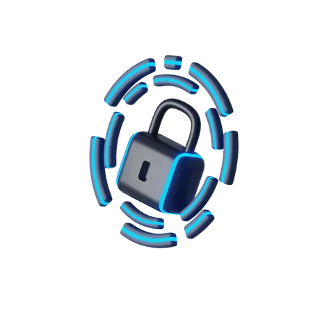 Cyber security  3D Illustration