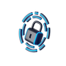 cyber security 3d logo