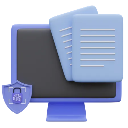 Cyber Security 3 D Icon Illustration 3D Icon