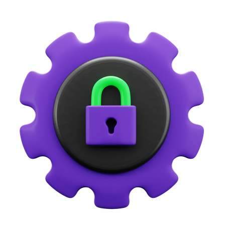 Cyber Security Maintenance  3D Icon