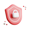 3d cyber security logo