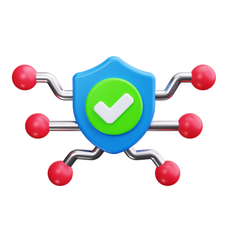 Cyber Security network  3D Icon