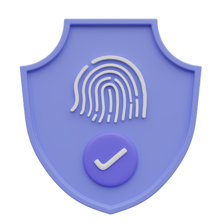 Cyber security,protect shield  3D Icon