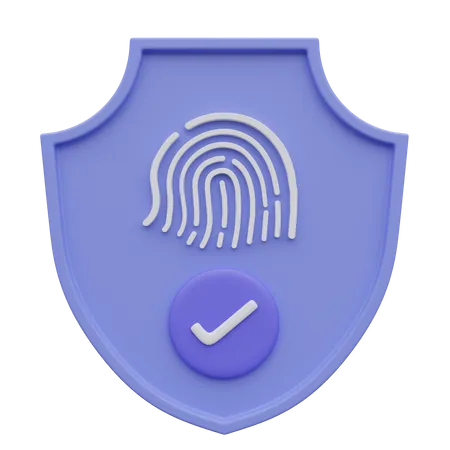 Cyber security,protect shield  3D Icon