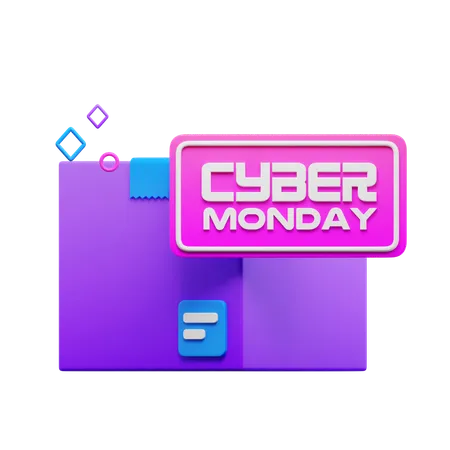 Pop-up da segunda-feira cibernética  3D Icon